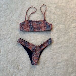 Pilot Active Snake Print Bikini Set
